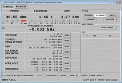 PC測定画面例（送信測定画面）